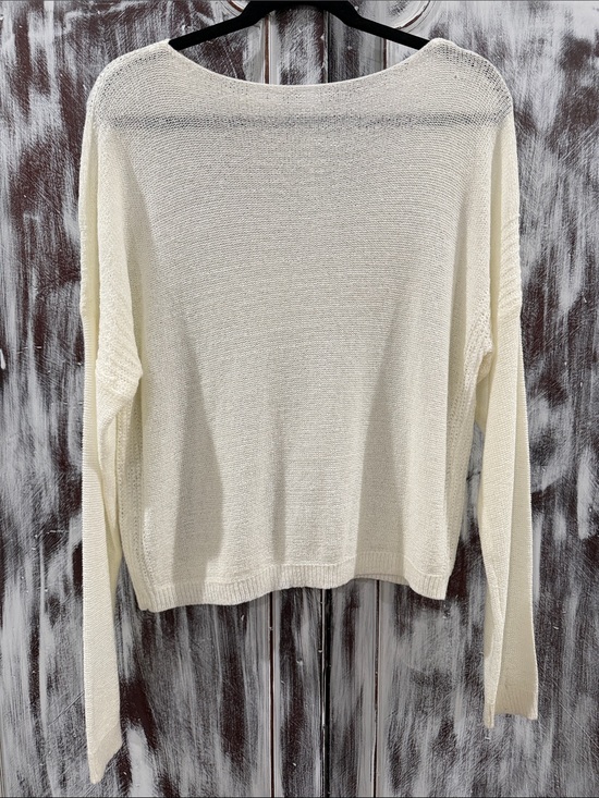 Sweaters - Lightweight Cream Women's Knit Sweater